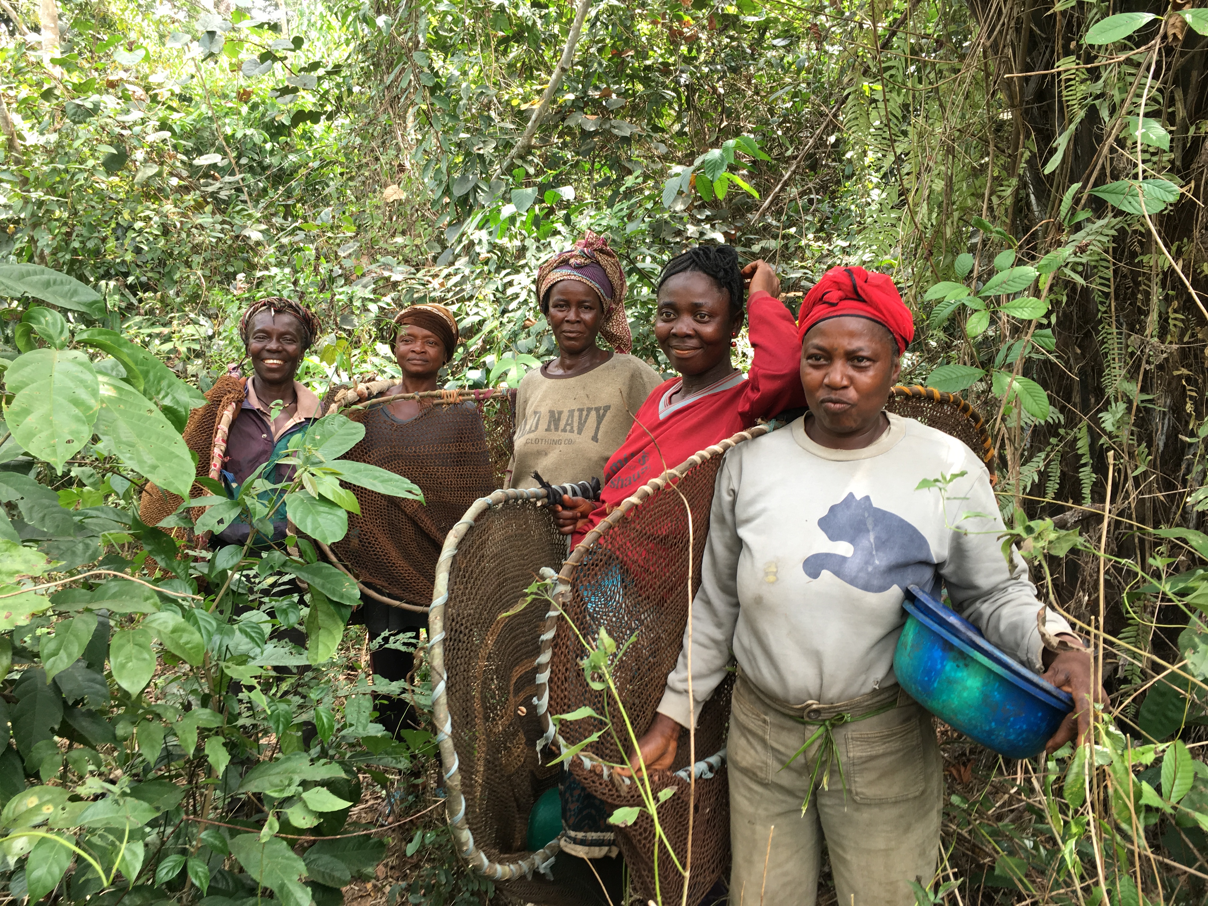 Women Returning from Fishing