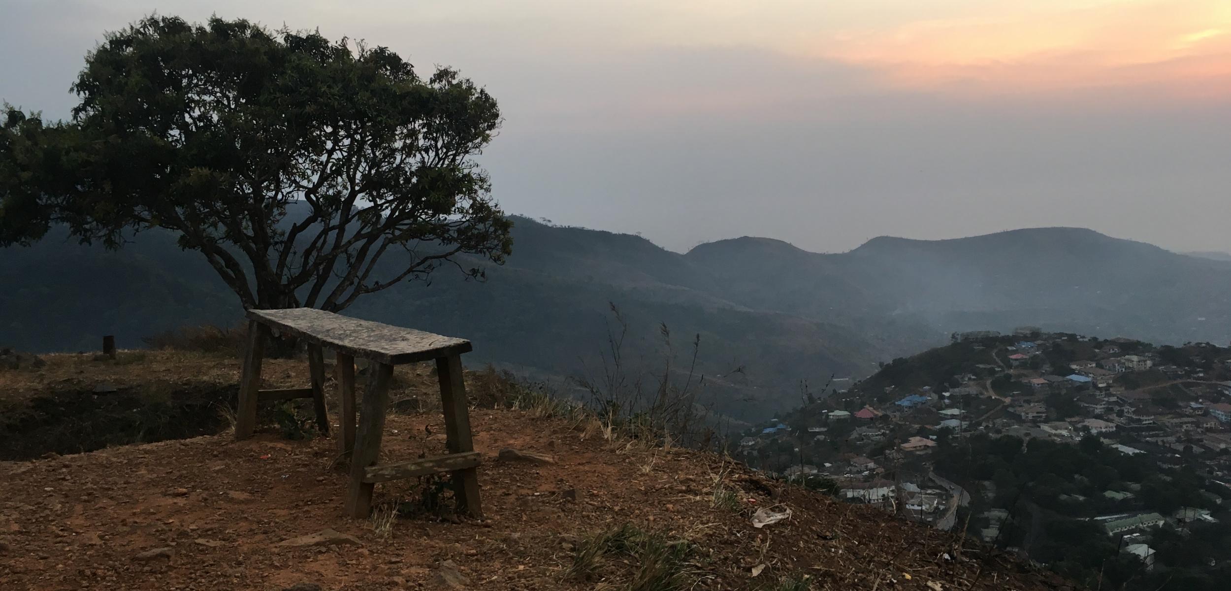 Lester's Peak Overlooking Freetown in Sierra Leone