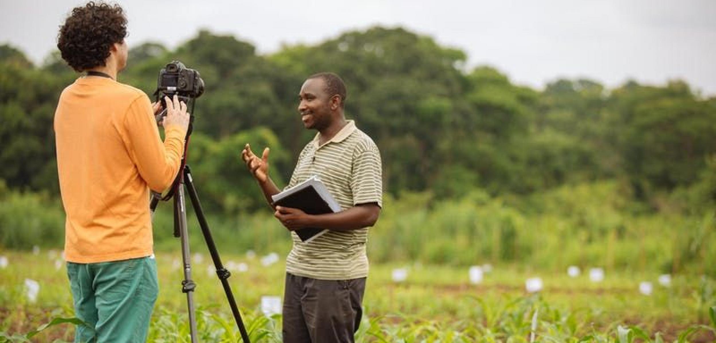 Extension workers in the field